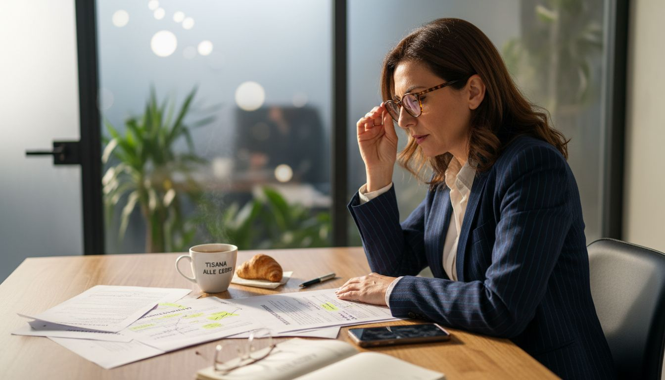 Lo strategist sta analizzando il piano editoriale per la link building, valutando contenuti e strategie per ottimizzare i risultati.