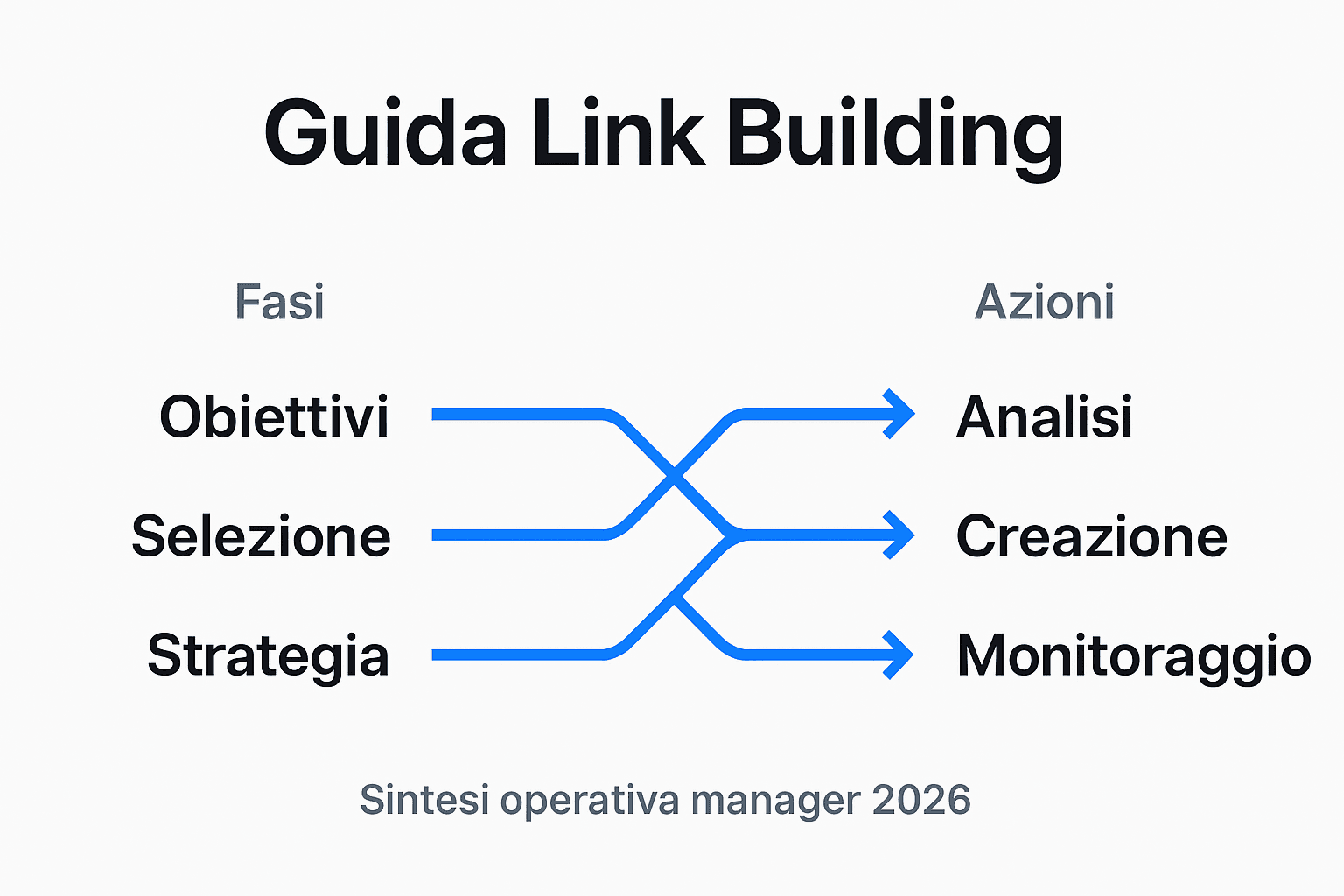 Schema operativo per una strategia di link building: tutto quello che c’è da sapere in un’infografica