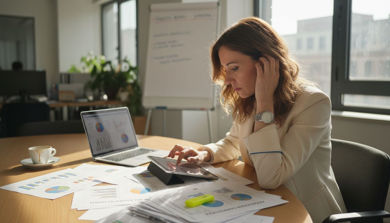 Un analista esamina i dati relativi alla scelta dei canali digitali