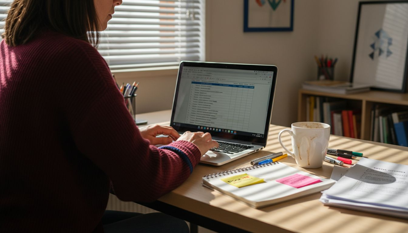 Responsabile marketing che raccoglie e analizza i risultati di ricerca negativi