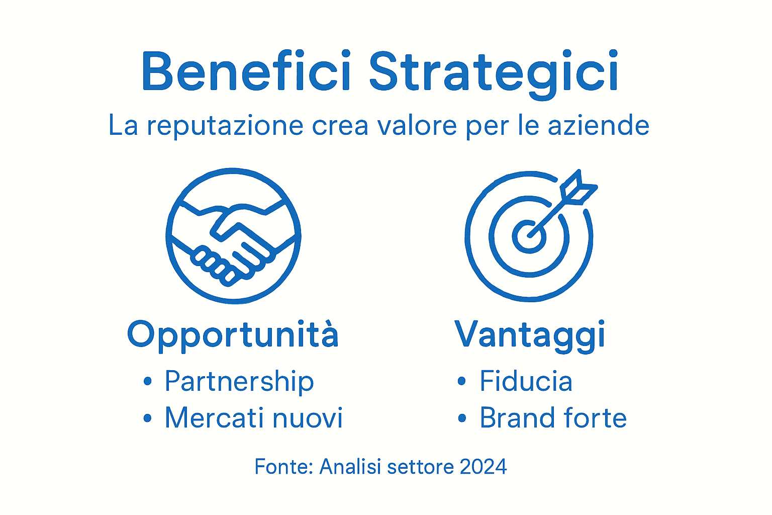 Infografica: tutti i vantaggi di una reputazione aziendale solida