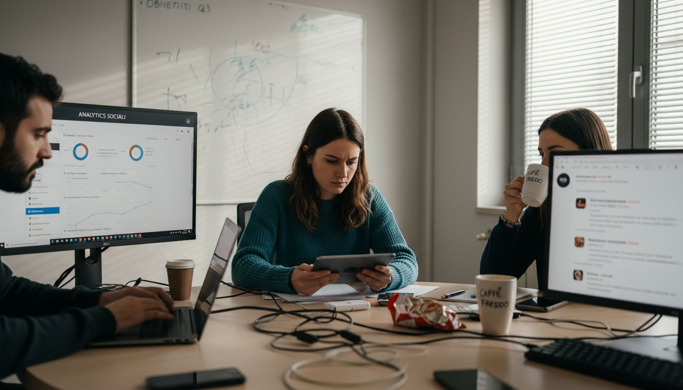 Il team si occupa dell’analisi della strategia di comunicazione digitale.