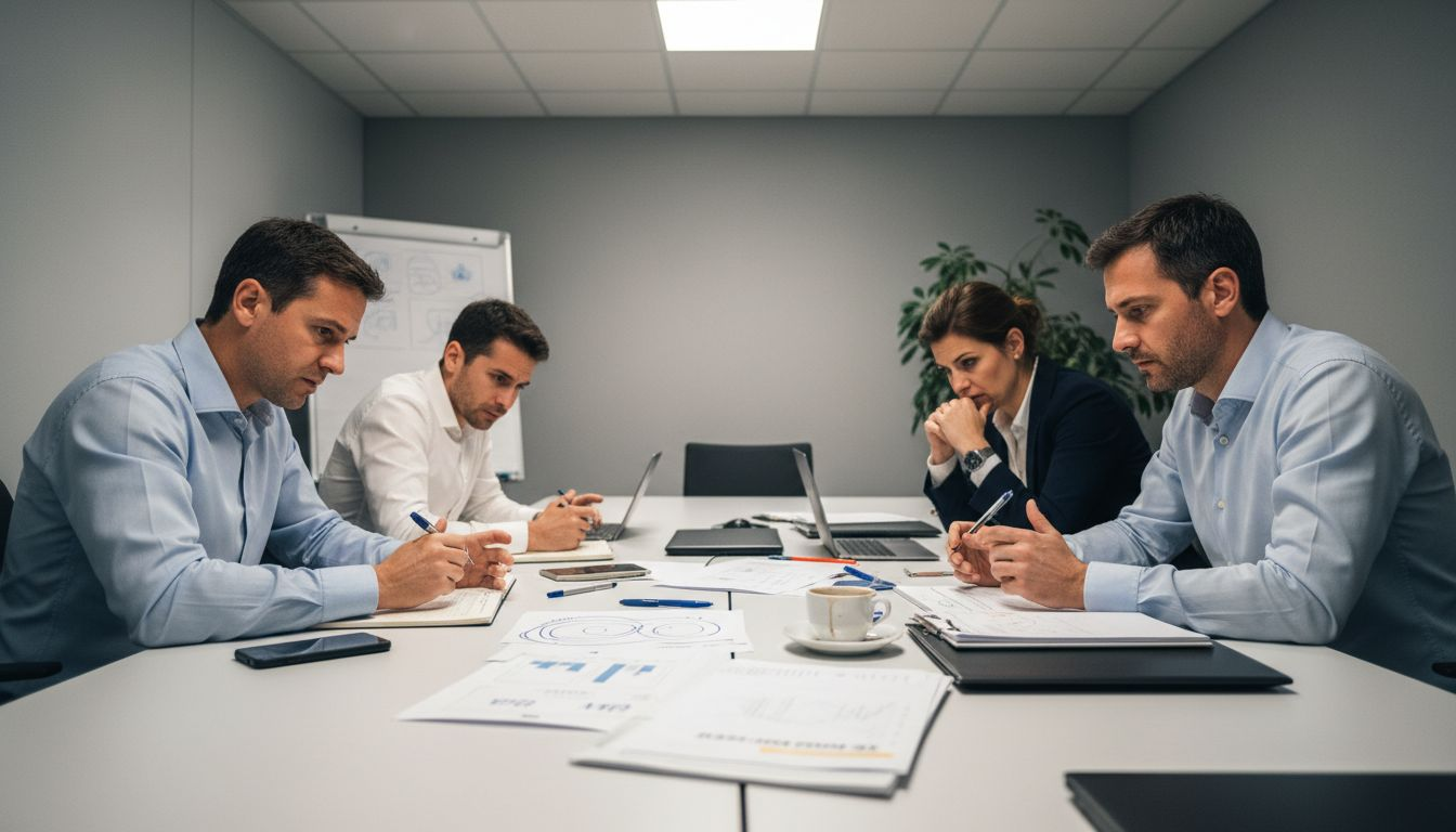 I responsabili del team si sono riuniti per affrontare una situazione di emergenza.