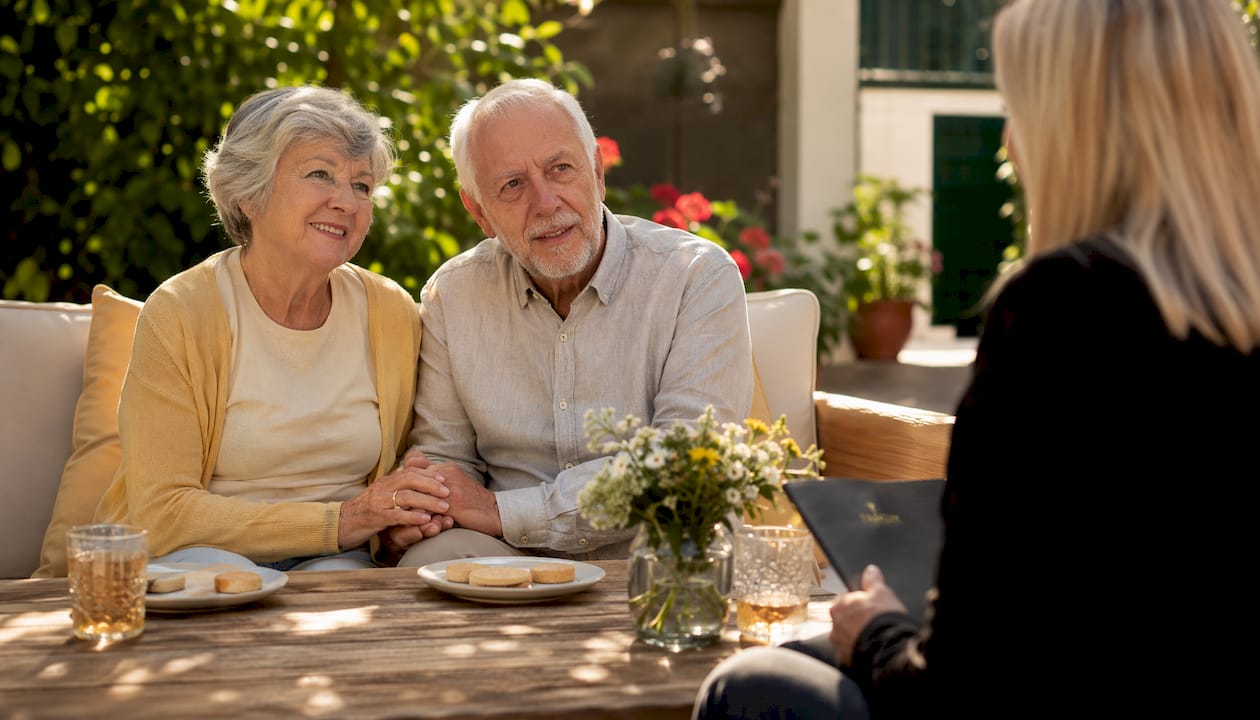 Grandparents attending mediation session