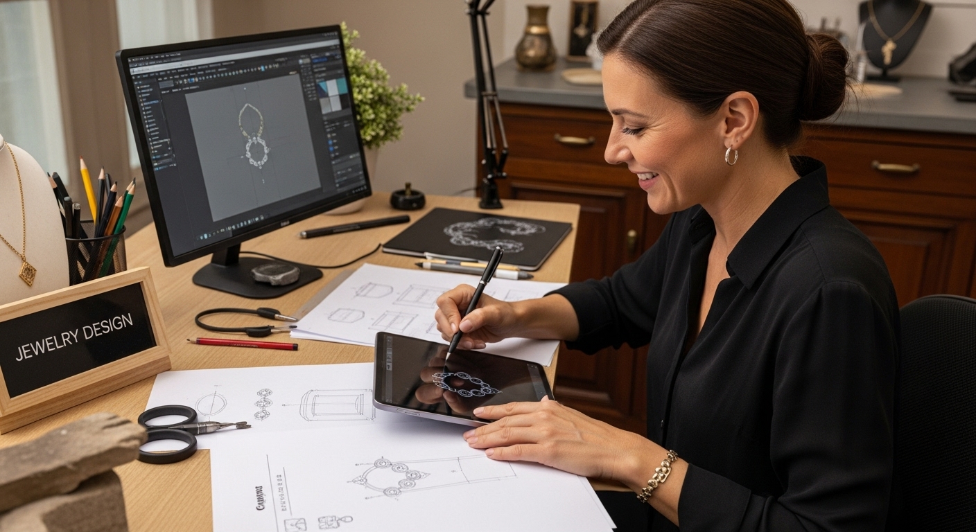 jewelry design drafting