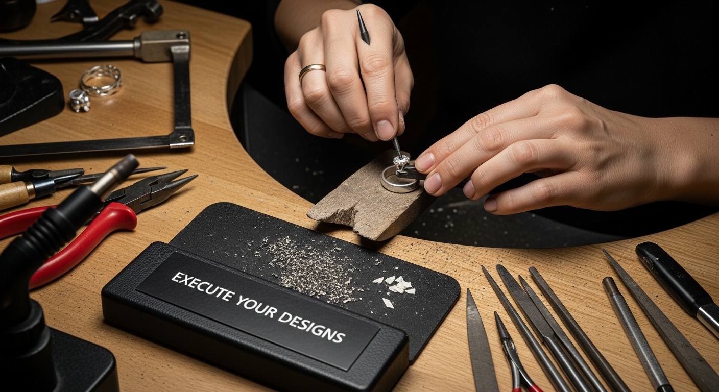 jewelry stone setting execution