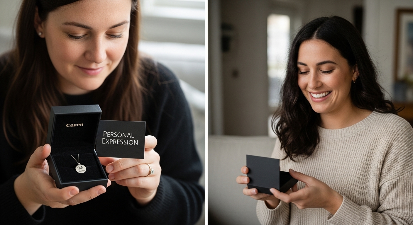 receiving personalized jewelry gift