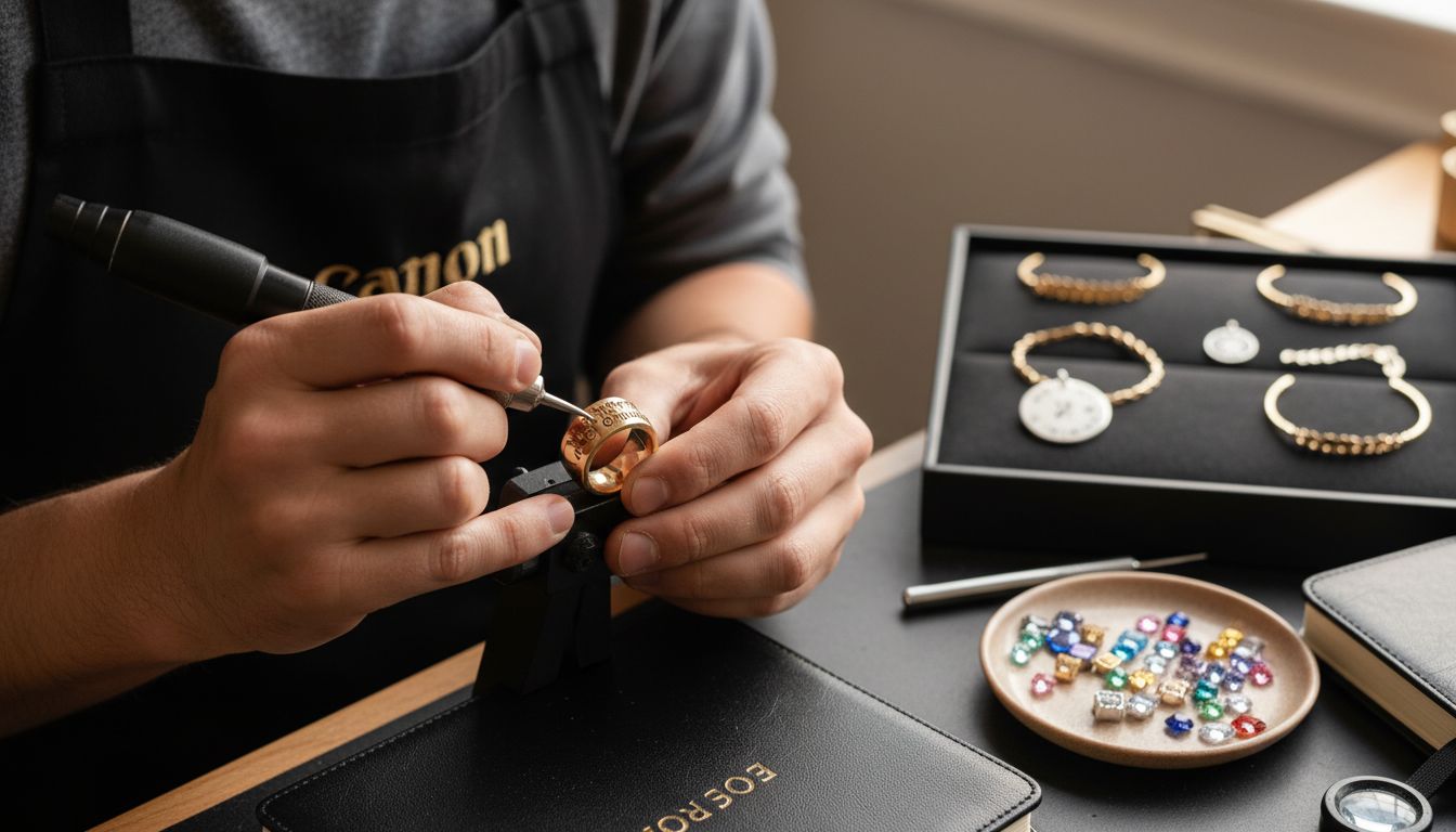 jewelry engraving process