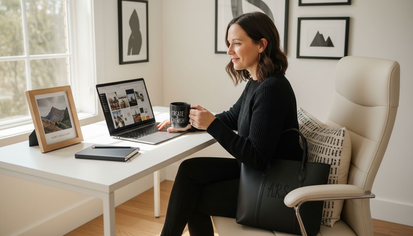 personalized gift creation workspace