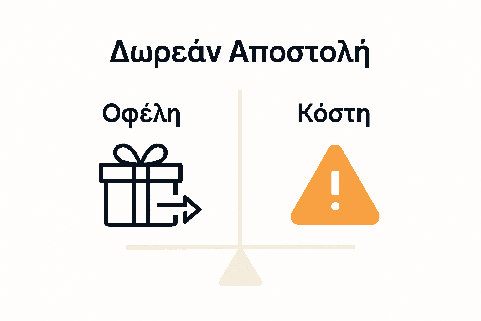 Infographic showing free shipping benefits versus costs.