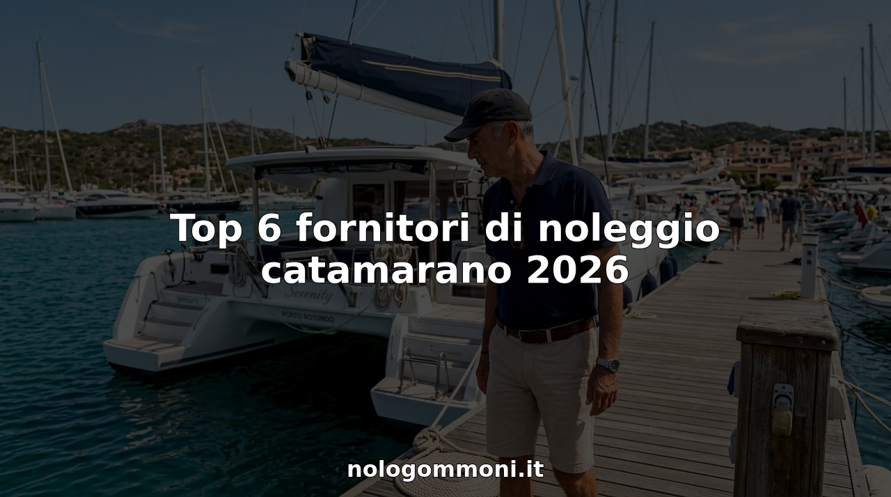 Un uomo osserva attentamente un catamarano ormeggiato al porto turistico di Porto Rotondo.