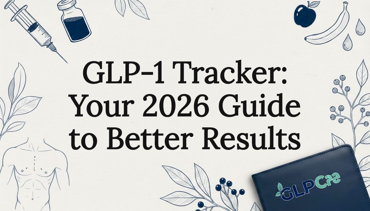 Decorative title card illustration for GLP-1 therapy article