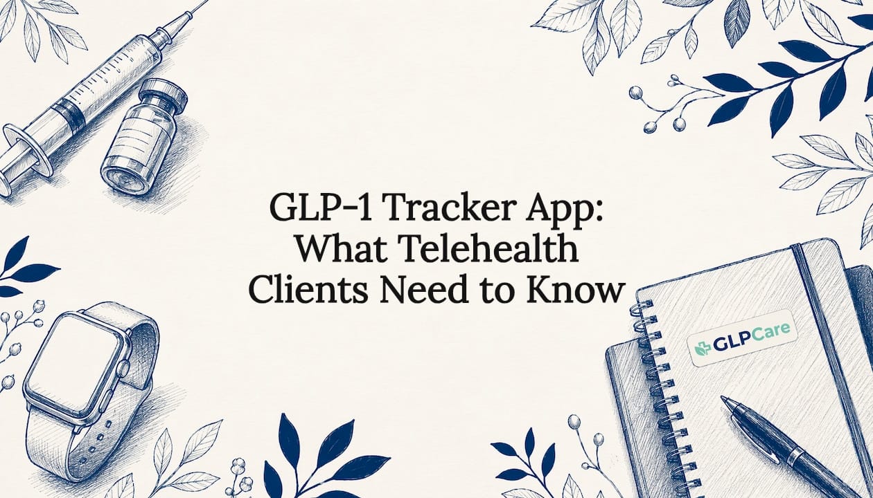 Decorative title card illustration for GLP-1 tracker article