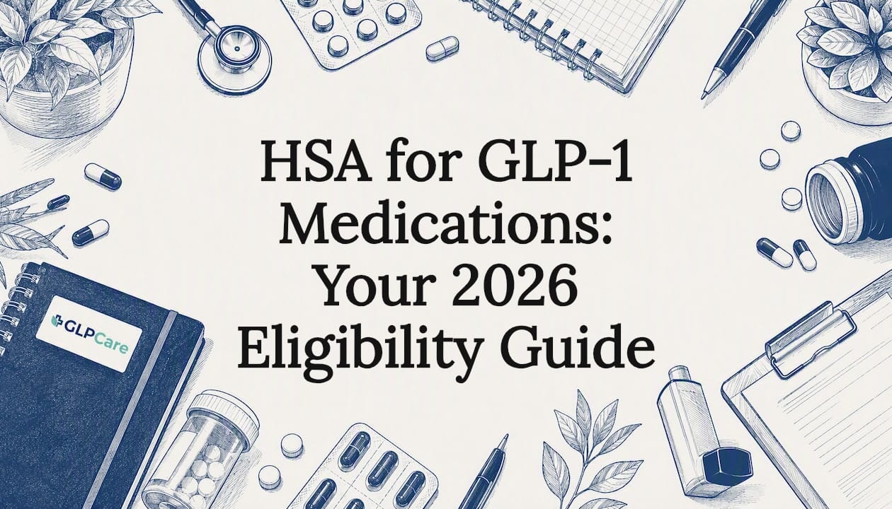 Decorative title card illustration with medical objects