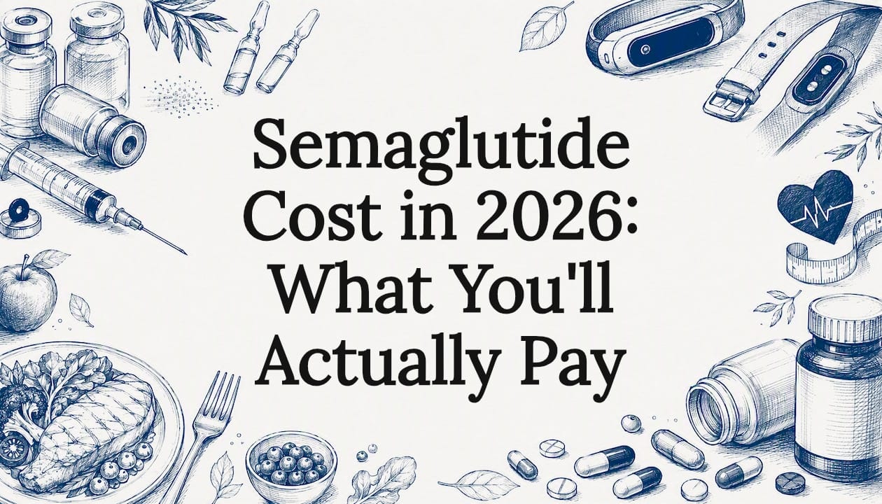 Decorative title card illustration representing semaglutide cost