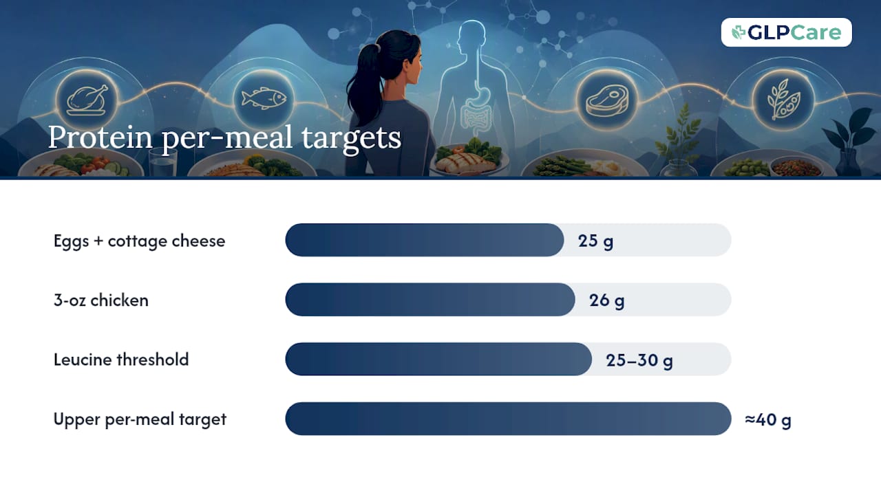 How do clinicians set your protein target safely? — overview diagram