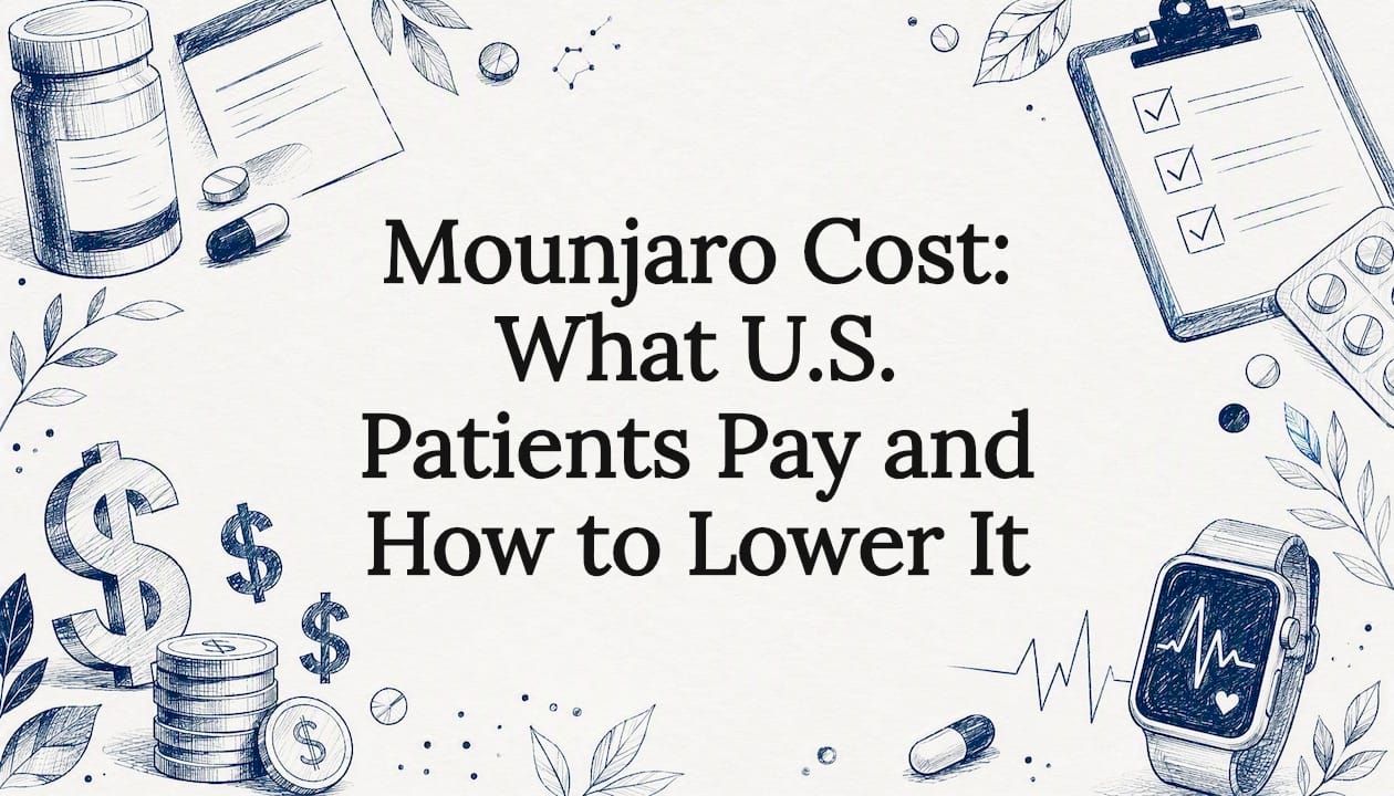 Decorative title card illustration of healthcare cost elements