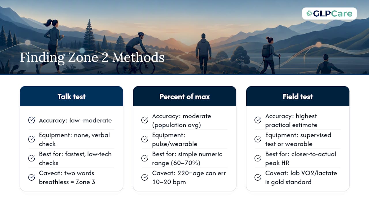 How to Find Your Zone 2 Heart Rate — overview diagram