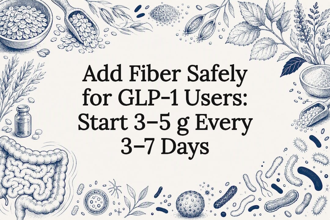 Decorative title card illustration for GLP-1 fiber article