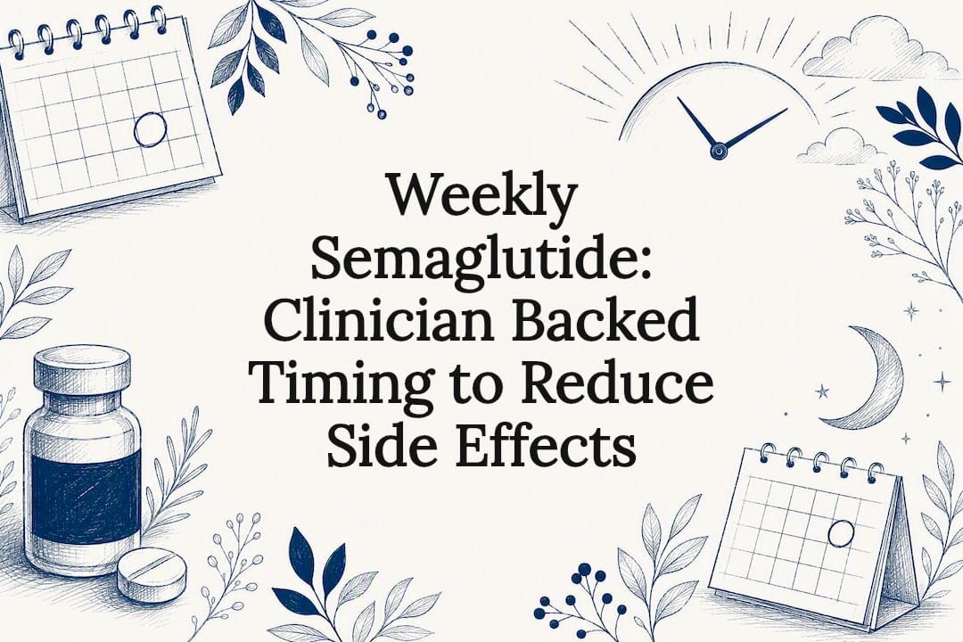 Semaglutide timing title card illustration