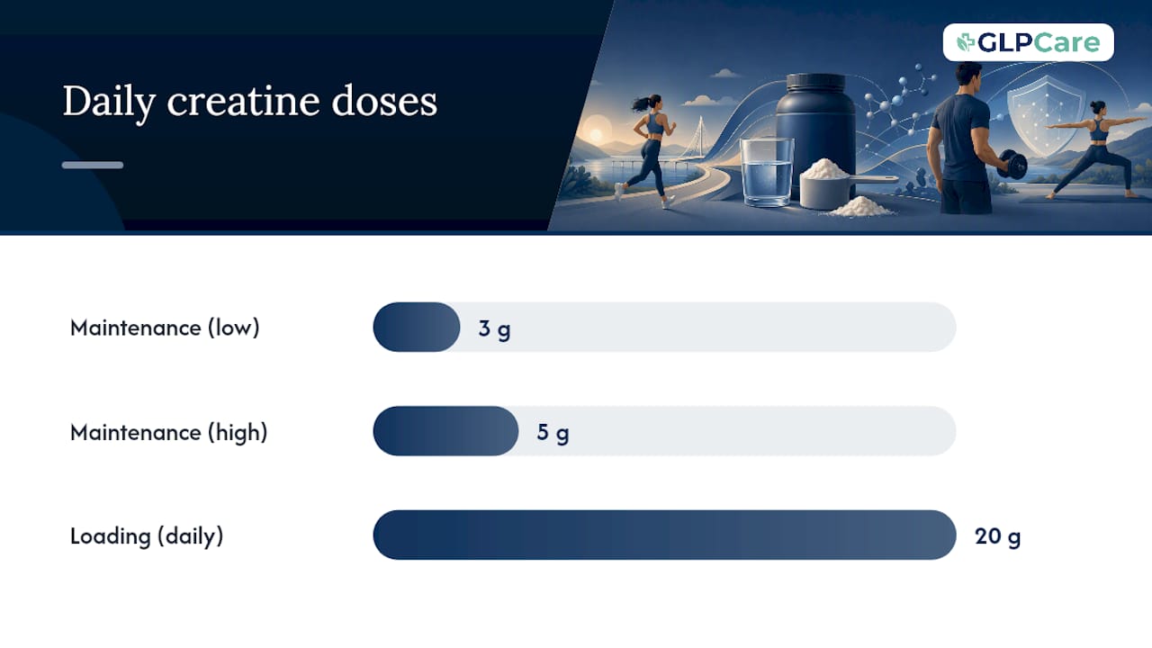 How Should You Actually Take Creatine on a GLP-1? — overview diagram