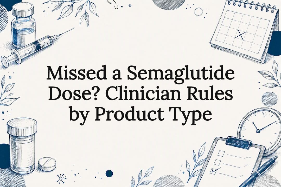 Decorative missed-dose medication title card
