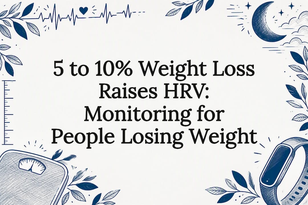 Decorative HRV and weight loss title card