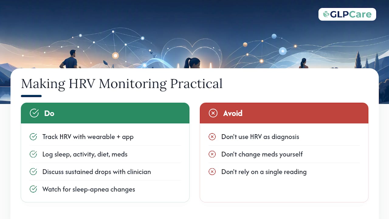 How Do Wearables and Clinician Support Make HRV Monitoring Practical? — overview diagram