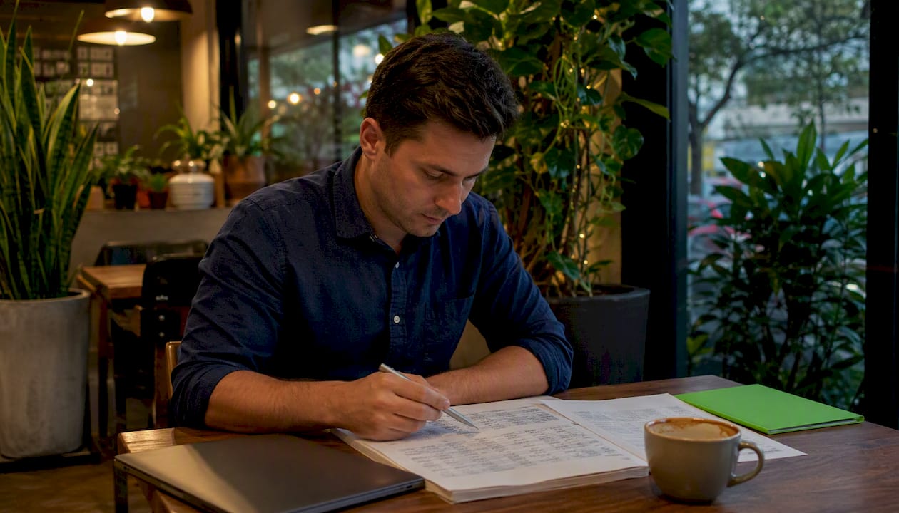 Sportsbook analyst reviewing betting data