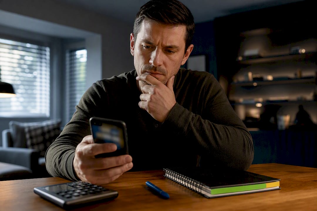 Bettor reviewing sports picks and bankroll