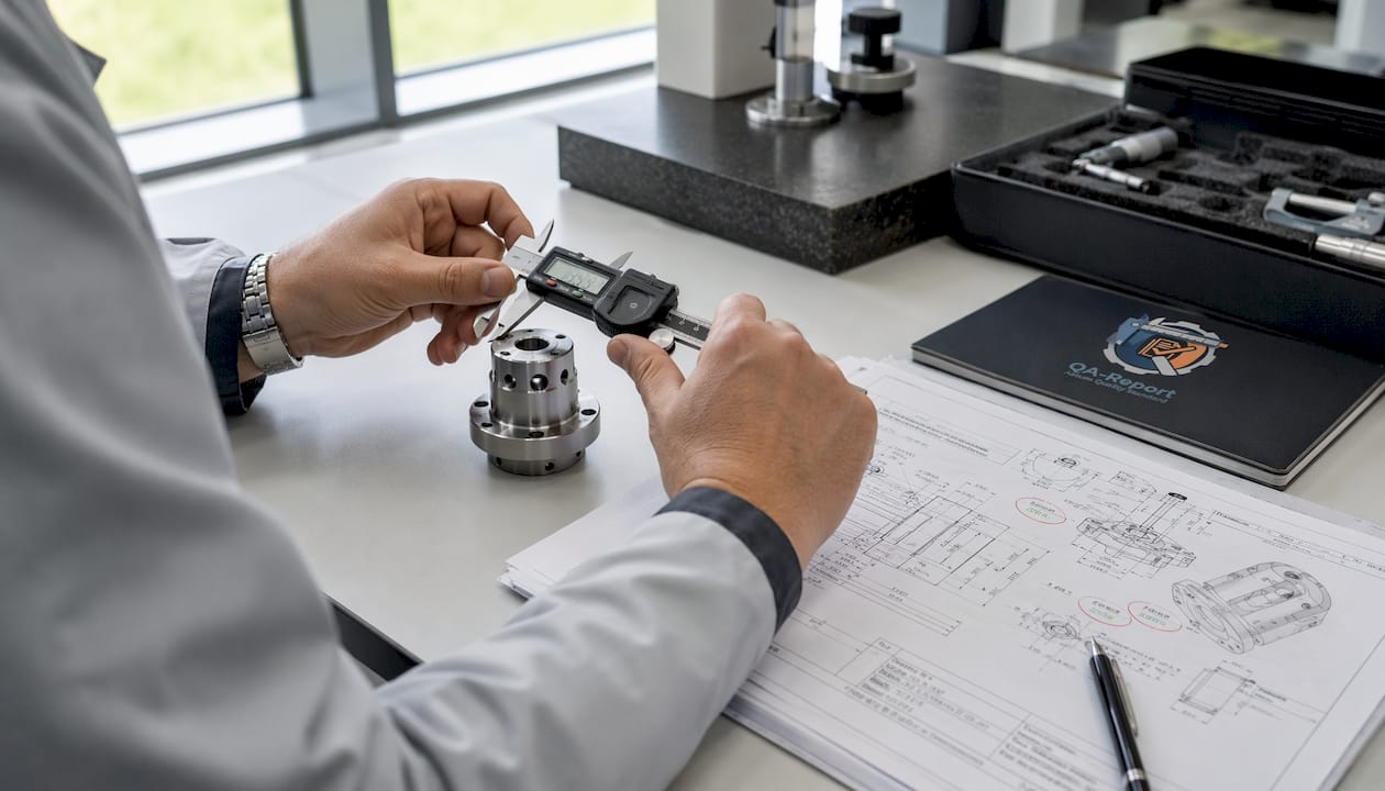 Hands measuring part for FAI report
