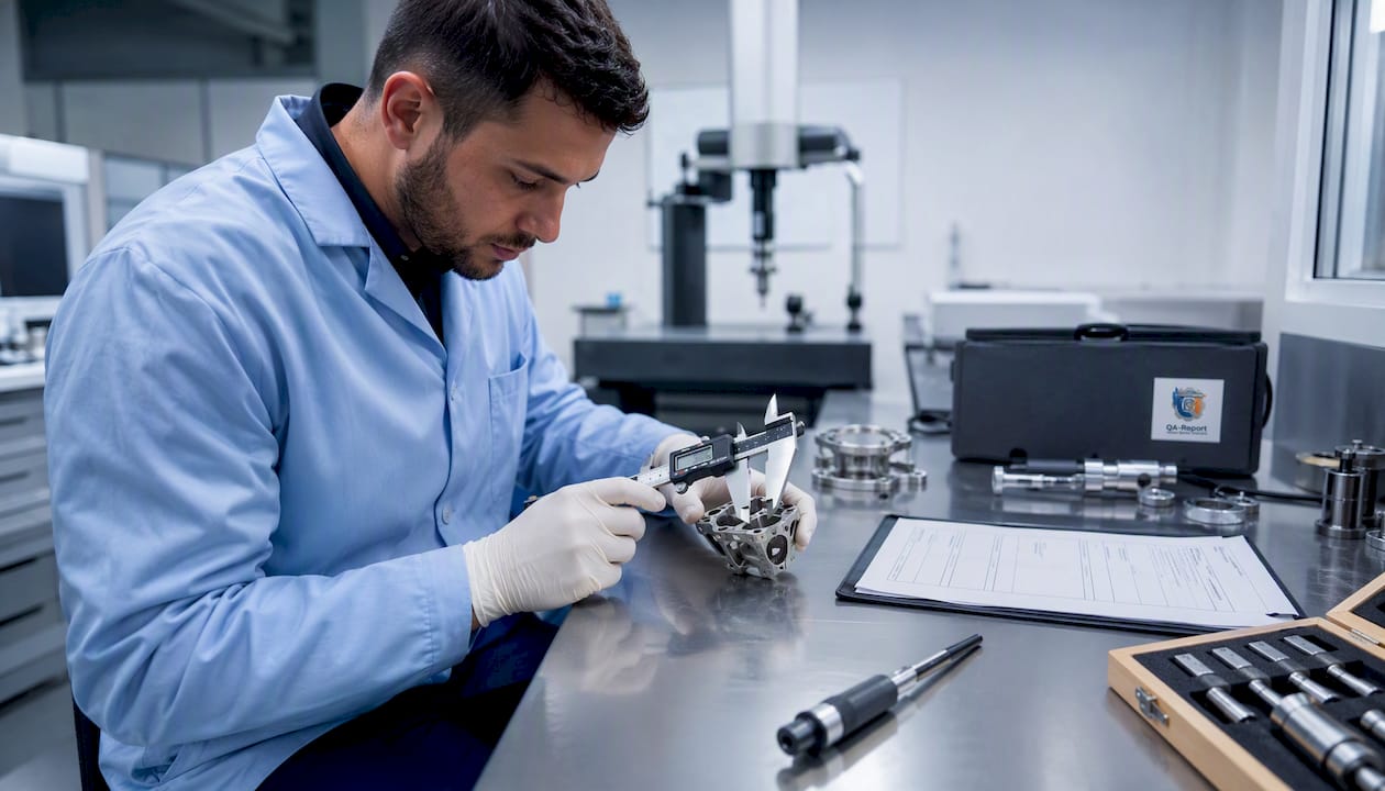 Hands calibrating medical device equipment