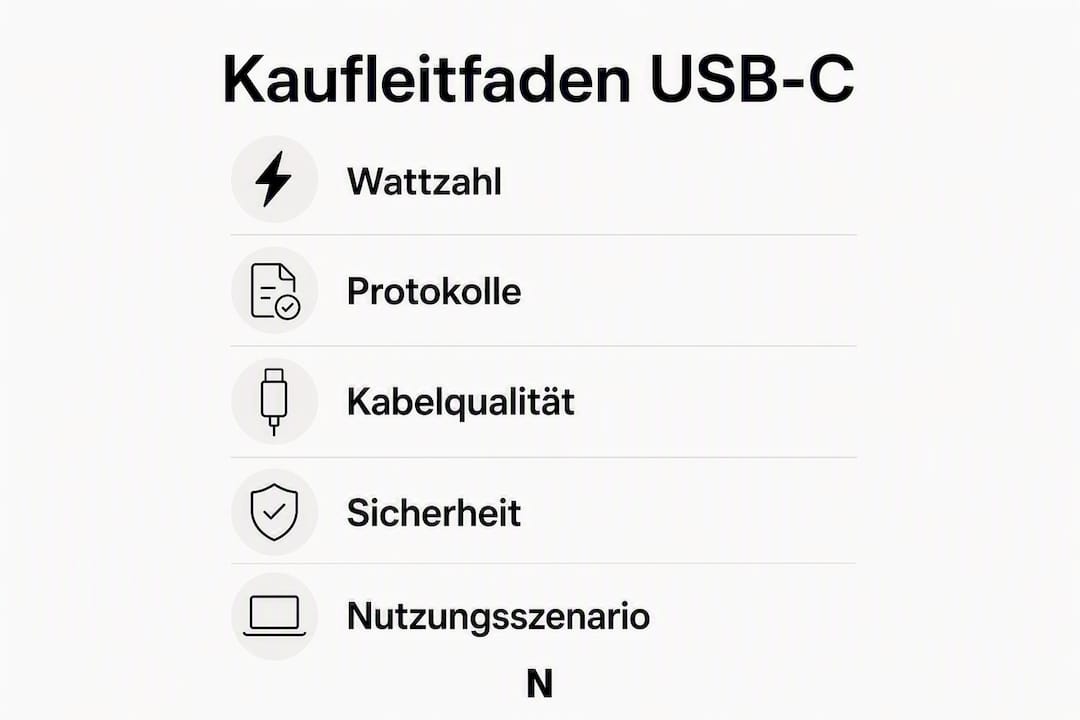 Übersicht: Worauf Sie beim Kauf eines USB-C Schnellladegeräts achten sollten