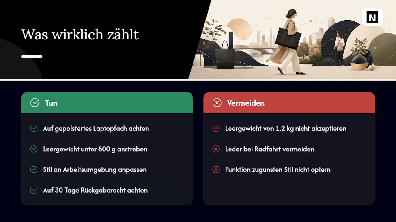 Was eine gute Tote Bag wirklich ausmacht — overview diagram