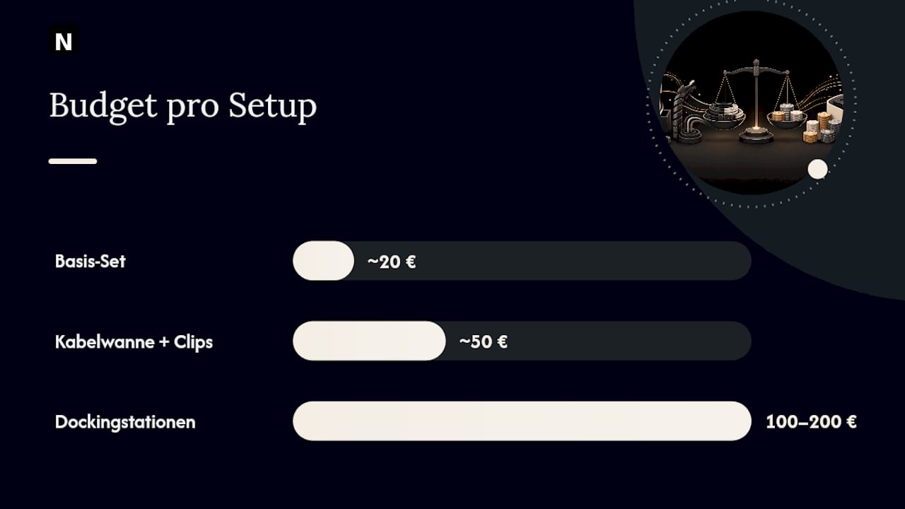 Welches Budget passt zu welchem Setup? — overview diagram
