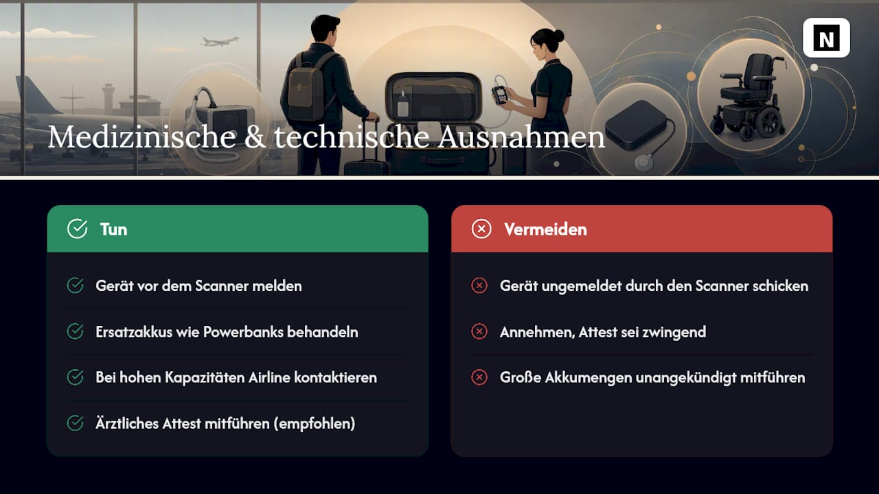 Ausnahmen für medizinische und technische Geräte — overview diagram