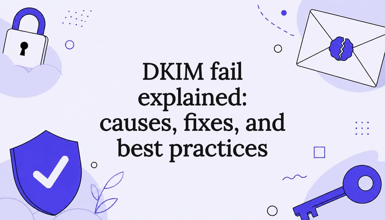 DKIM fail explained: causes, fixes, and best practices