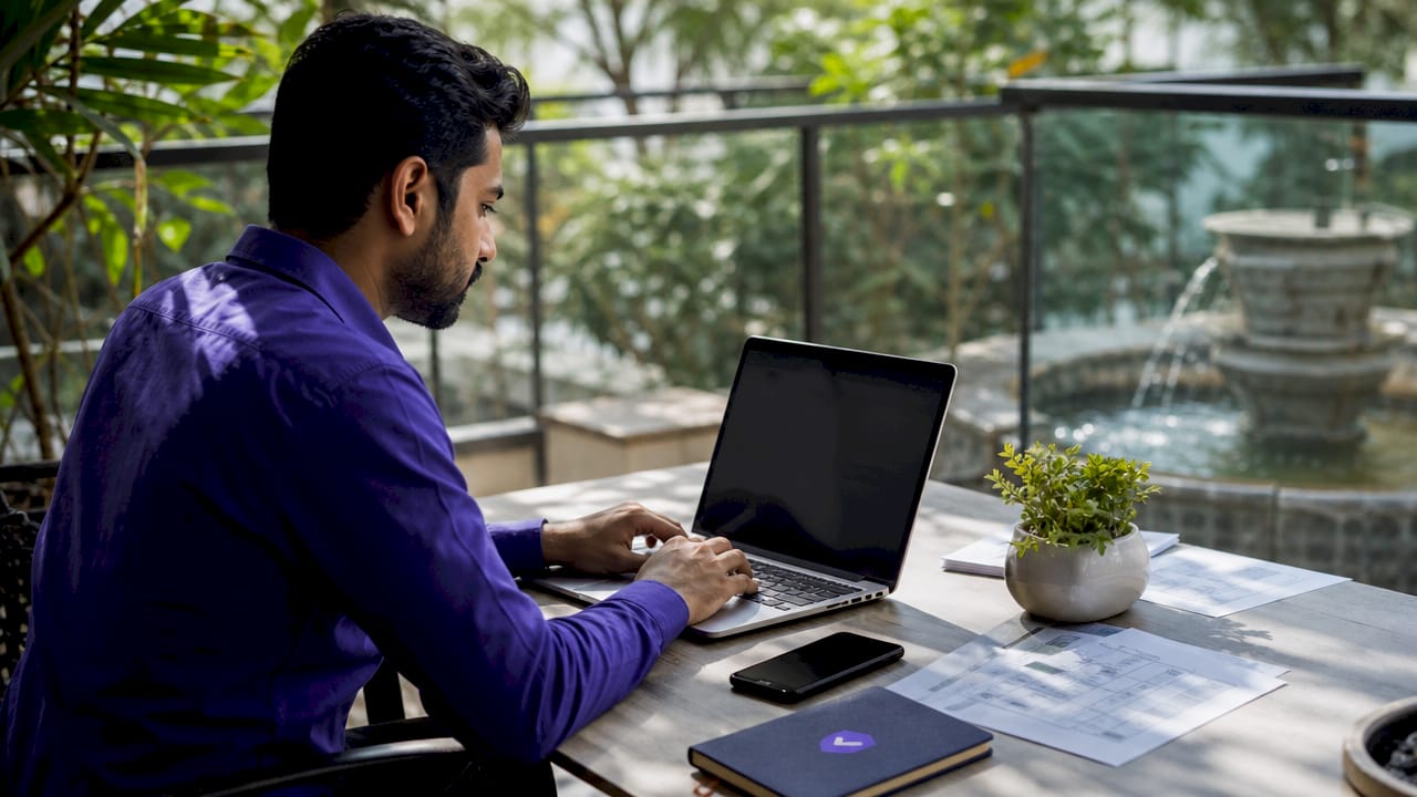 IT professional checking DKIM records at desk