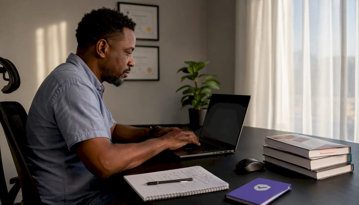 IT specialist working on email authentication records