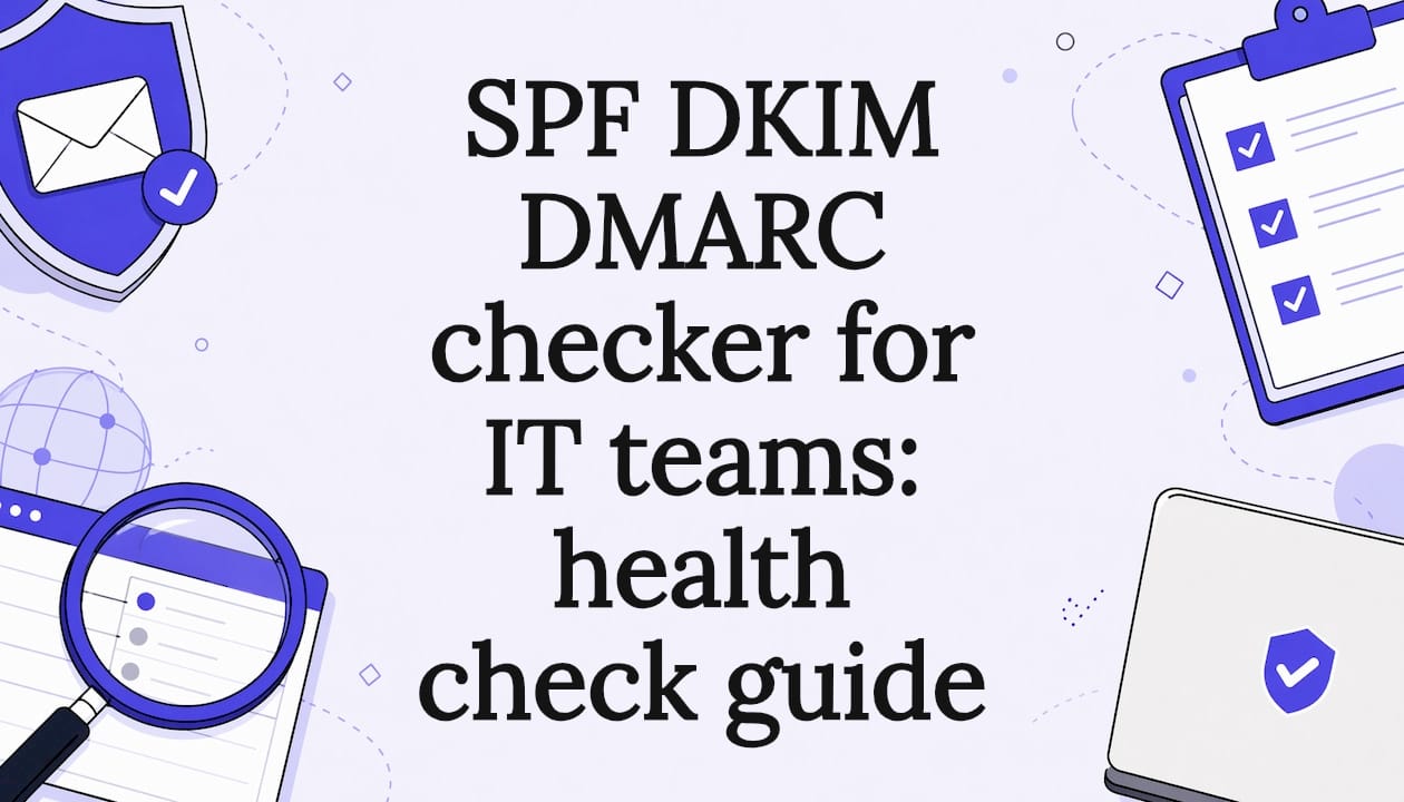 SPF DKIM DMARC checker for IT teams: health check guide