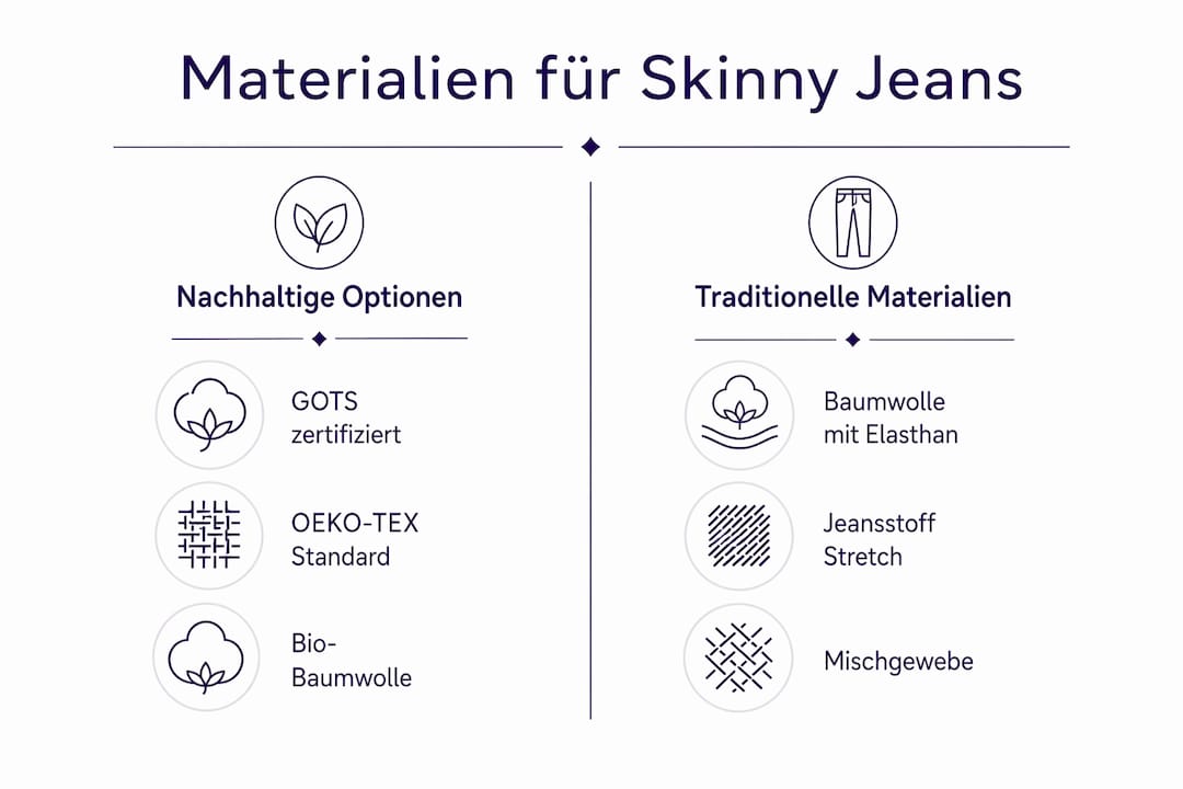 Übersicht: Welche Stoffe stecken in Skinny Jeans?
