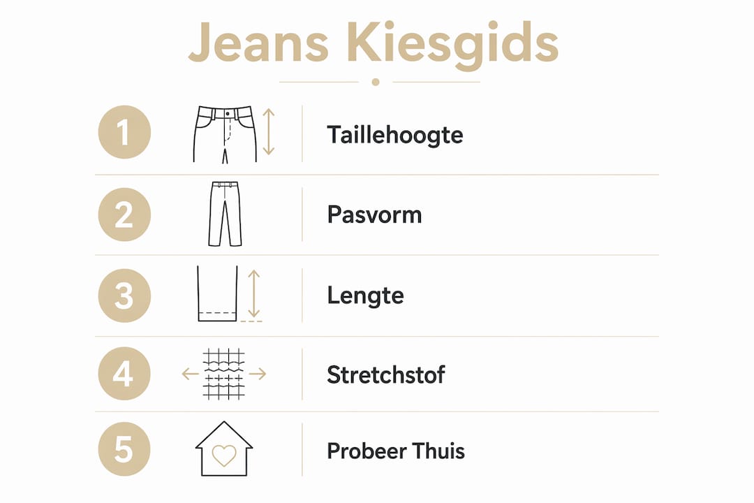 Infographic: zo vind je de perfecte jeans in een paar stappen