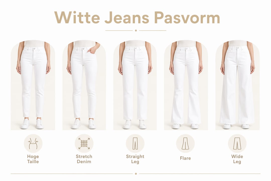 Overzicht: de populairste pasvormen voor witte jeans