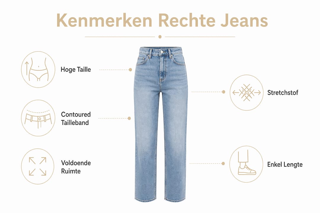 Infographic: wat maakt rechte jeans ideaal voor vrouwen met rondingen?