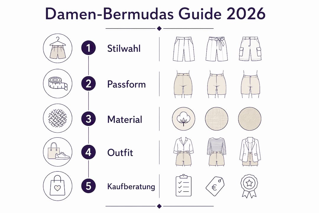Übersicht: Damen-Bermudas – Stilrichtungen, Materialien und Passformen auf einen Blick