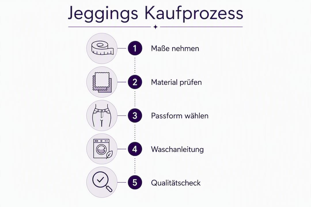 Grafische Übersicht: So läuft der Kauf einer Jeggings ab