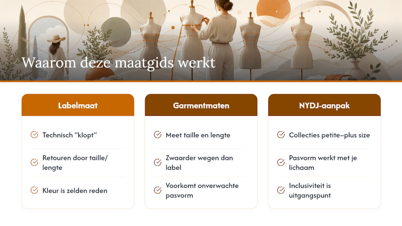 Waarom deze maatgids in de praktijk werkt — overview diagram