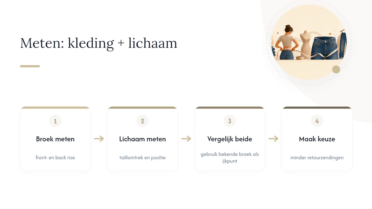 Vergelijking tussen kledingmaten en lichaamsmaten