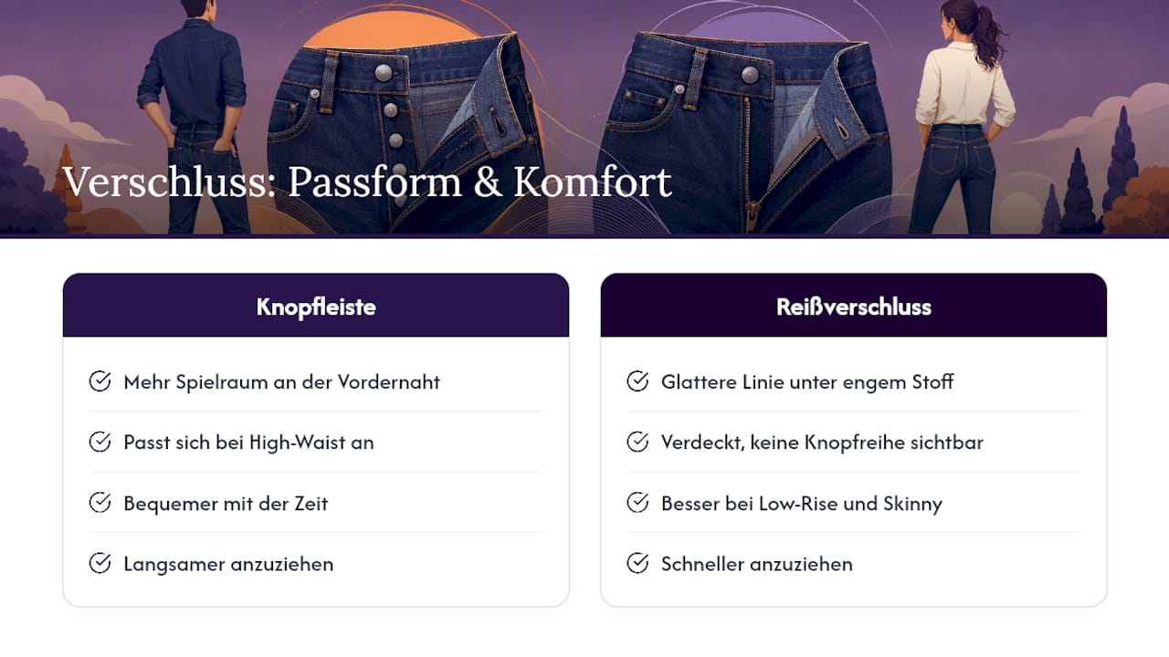 Wie beeinflusst der Verschluss Passform und Tragekomfort? — overview diagram
