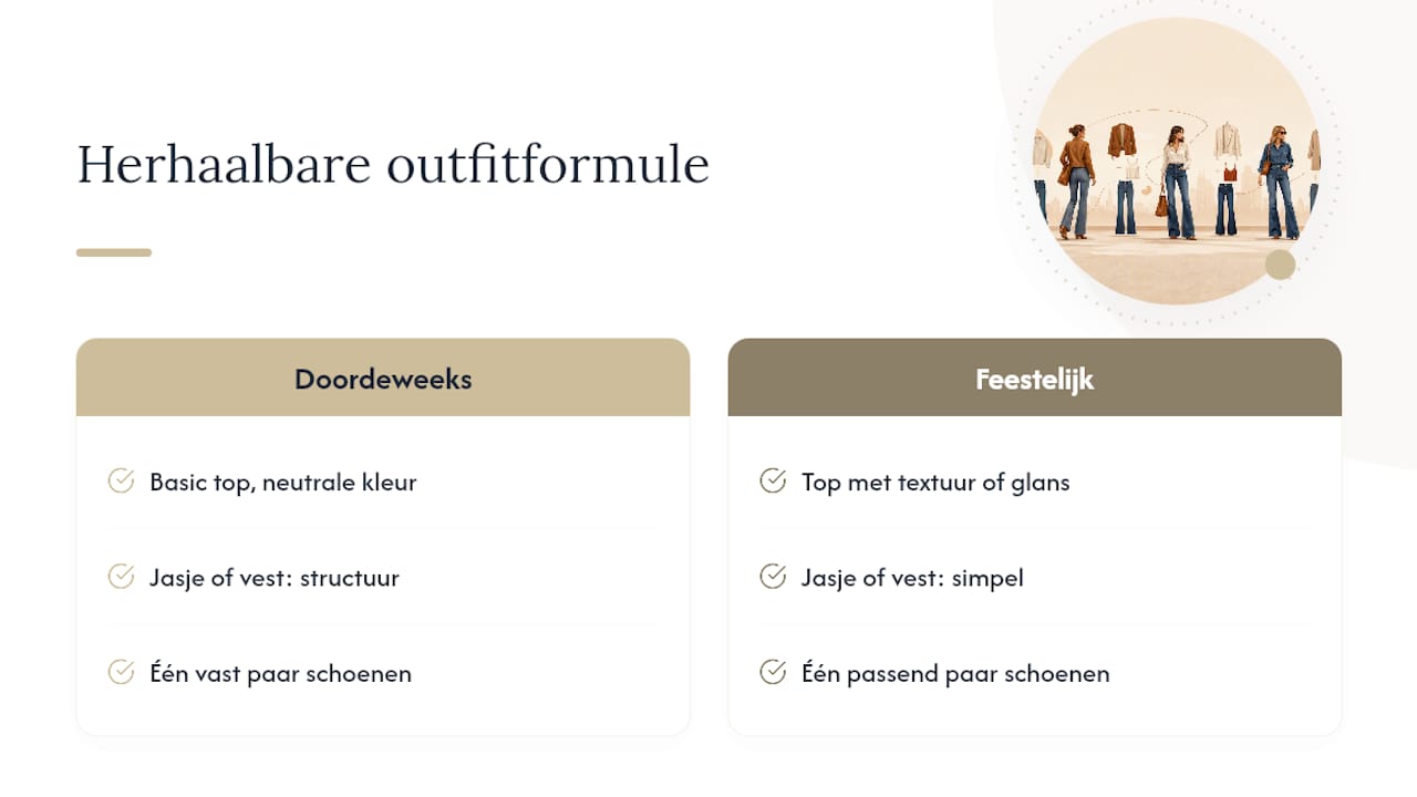 Een succesvolle formule voor bootcut outfits